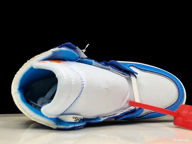 Jordan Air Powder UNC 1 Off-White Blue AQ0818-148 0430